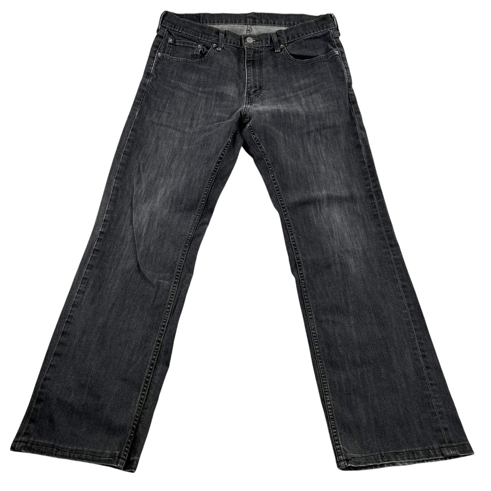 Levi's 559 Relaxed Straight Jeans Mens 34x34 Black Denim Fade Streetwear Fit